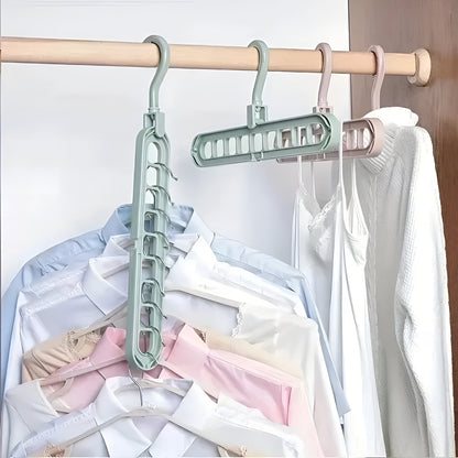 SpaceHanger™ 9-Hole – Cabide Premium Multifuncional Economizador de Espaço