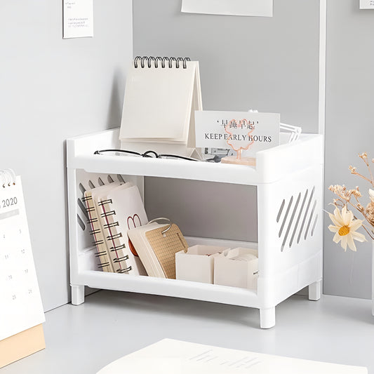 DeskShelf™ – Organizador Premium de Mesa com 2 Níveis