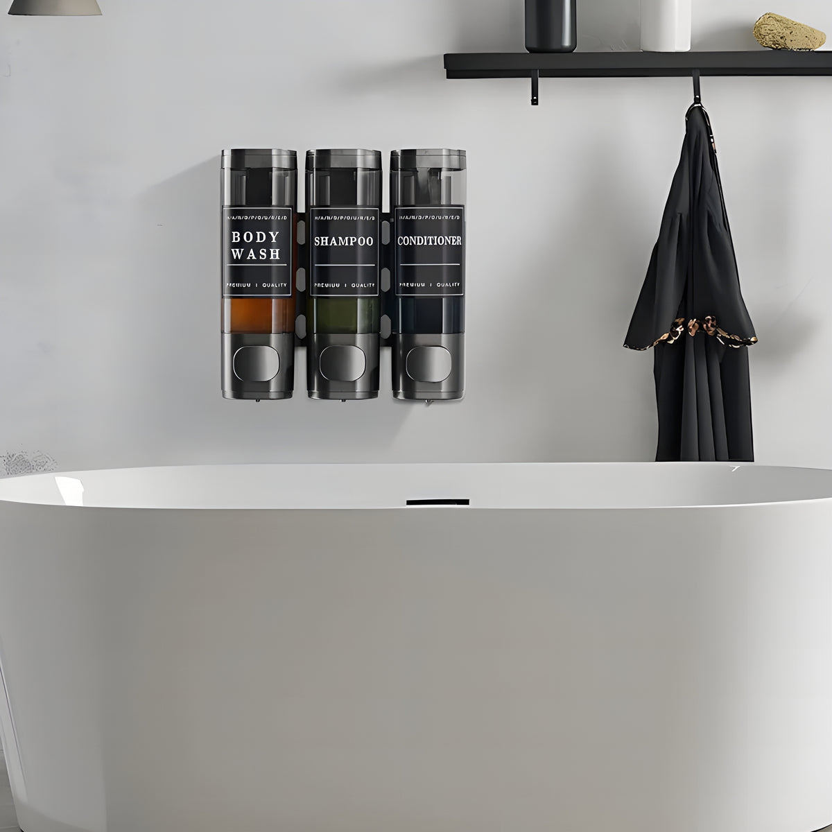 ShowerPump™ – Dispenser Triplo Premium para Banho
