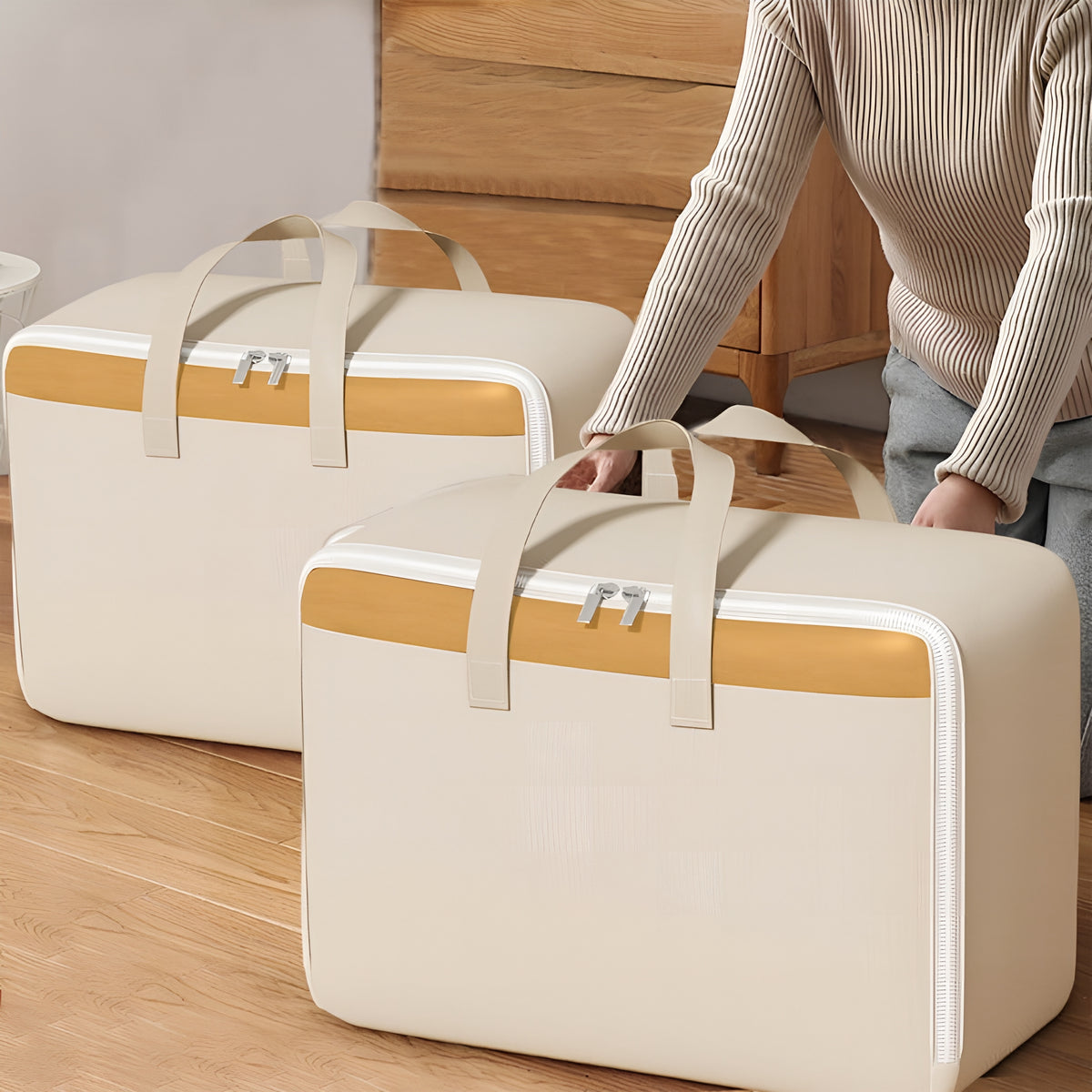 BlanketVault™ – Bolsa Organizadora Premium para Edredons e Cobertores