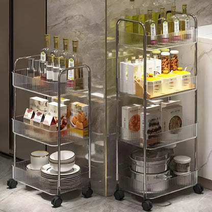 CrystalCart™ – Carrinho Organizador Premium Transparente