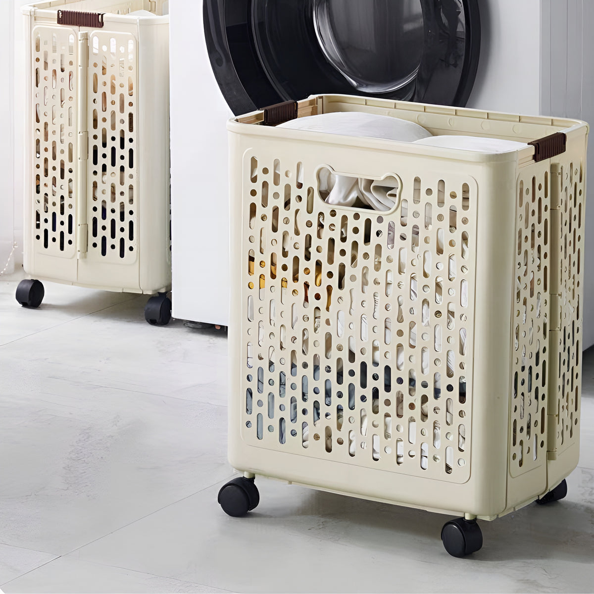 LaundryCart™ – Cesto Premium para Roupas com Rodinhas