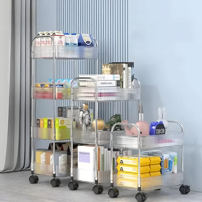 CrystalCart™ – Carrinho Organizador Premium Transparente