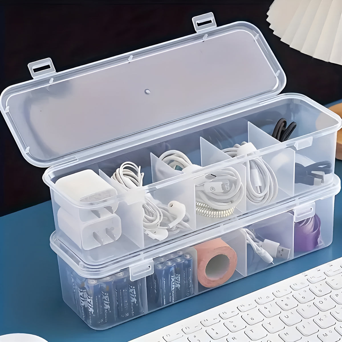 CableVault™ – Organizador Premium para Cabos e Acessórios