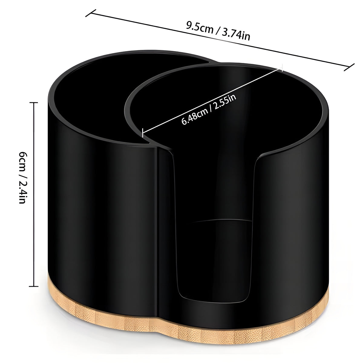 CottonJar™ Duo – Organizador Premium de Algodão e Cotonetes