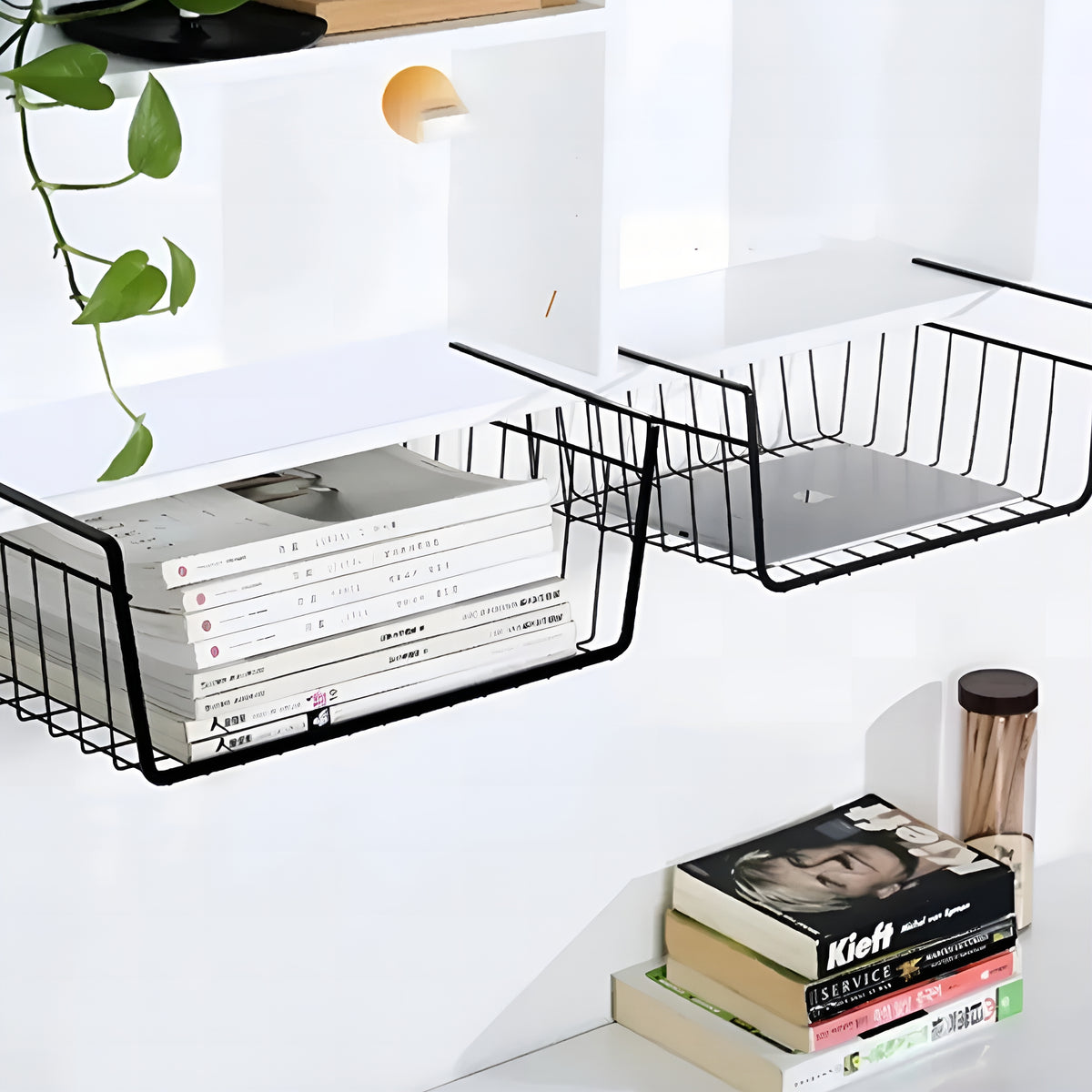 ShelfBasket™ – Cesto Suspenso Premium para Armários