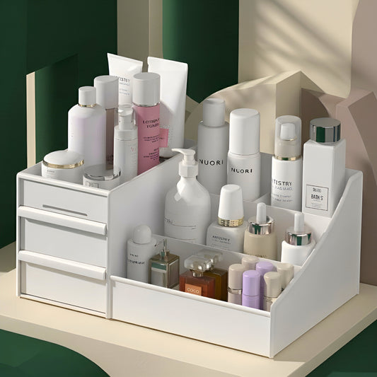 BeautyVault™ – Organizador Premium para Maquiagem e Skincare