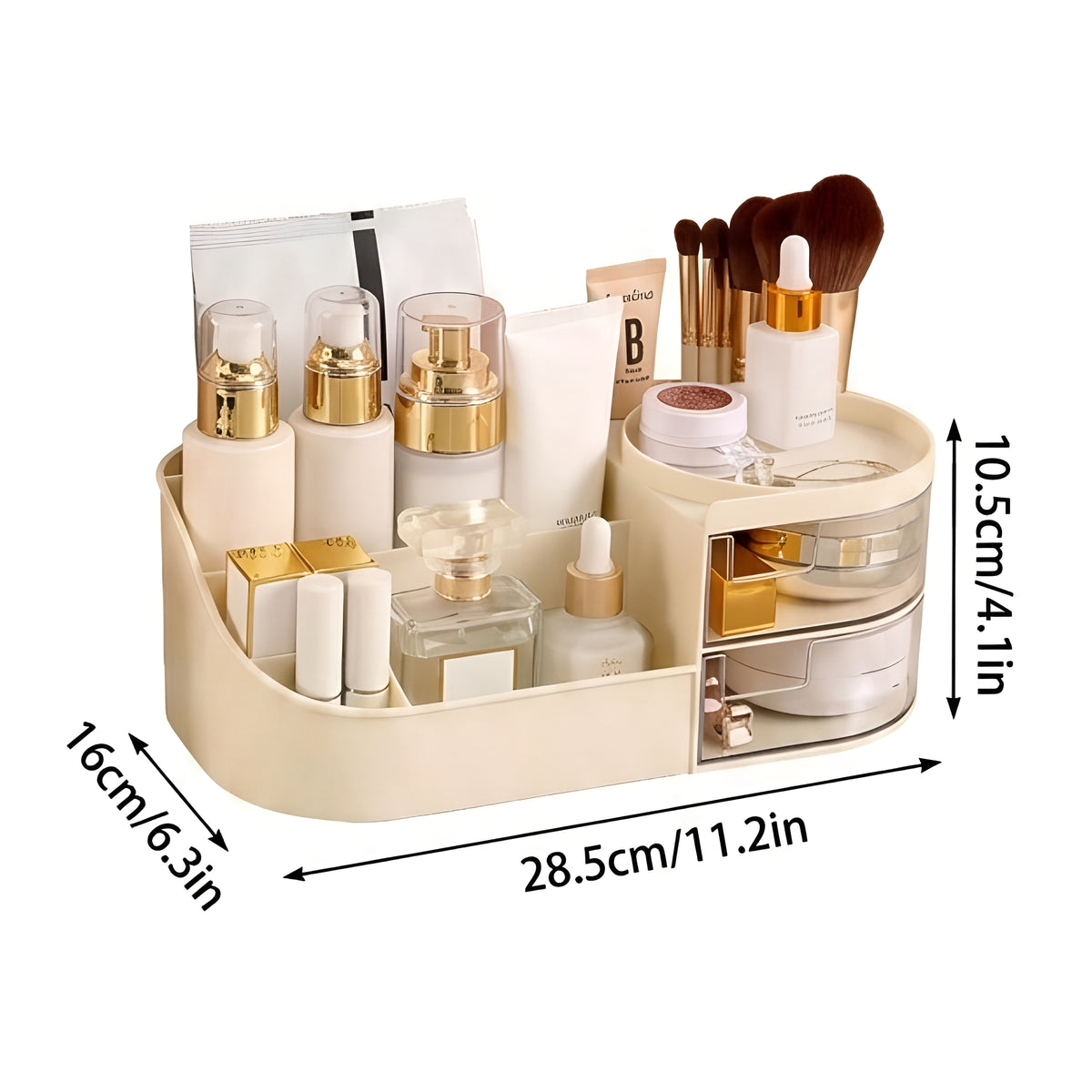 BeautyVault™ – Organizador Premium de Cosméticos com Gaveta