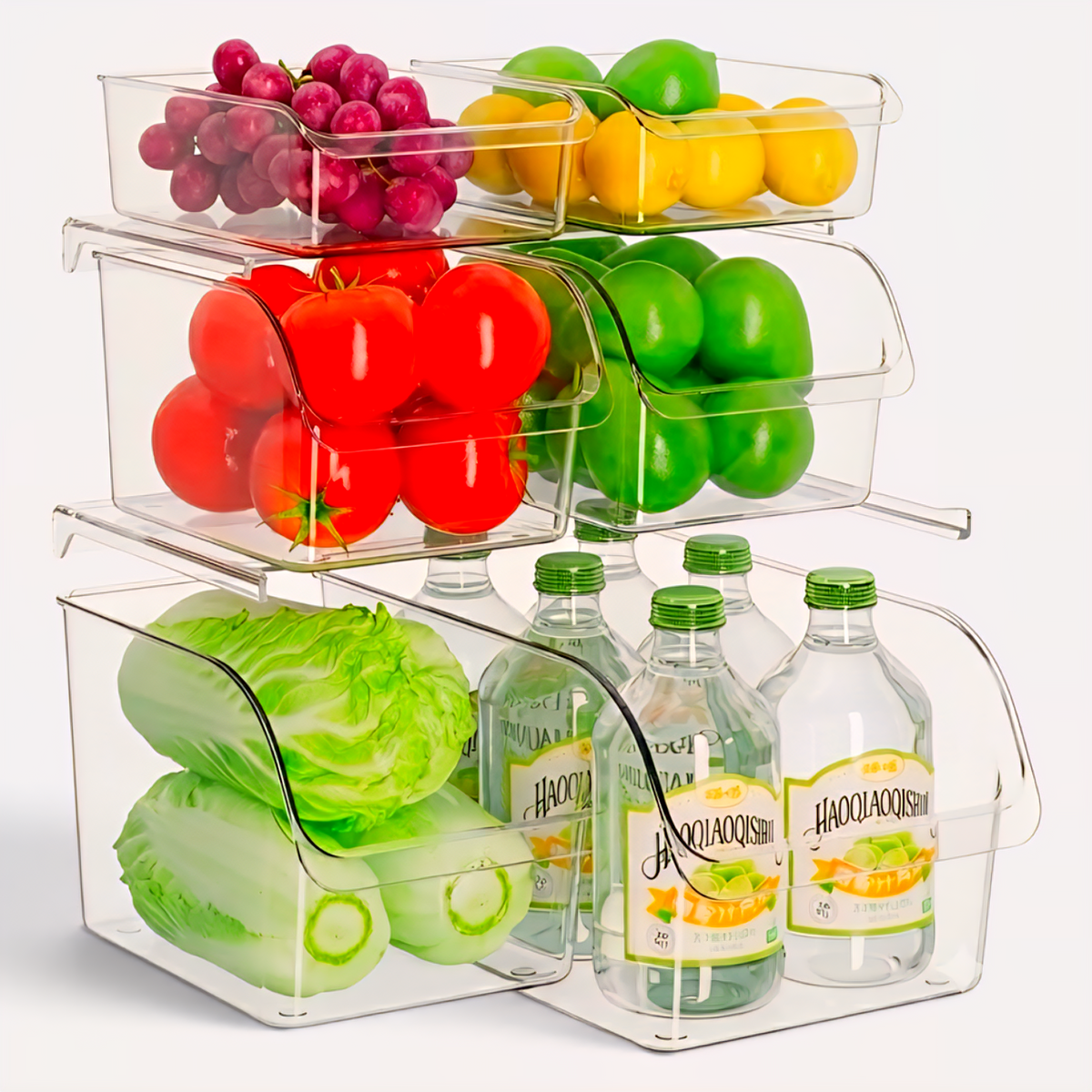FreshBox™ – Organizador Transparente para Geladeira
