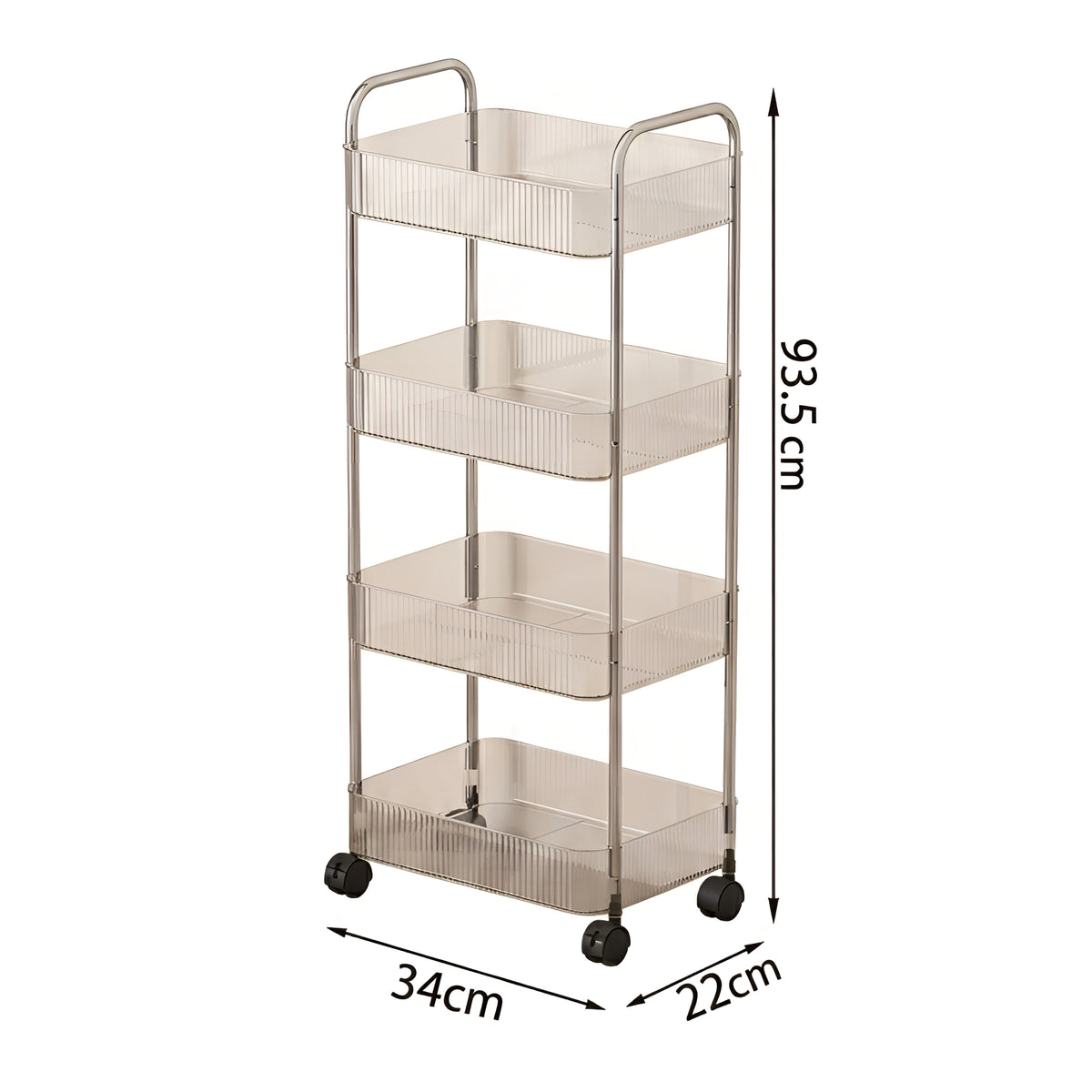 CrystalCart™ – Carrinho Organizador Premium Transparente