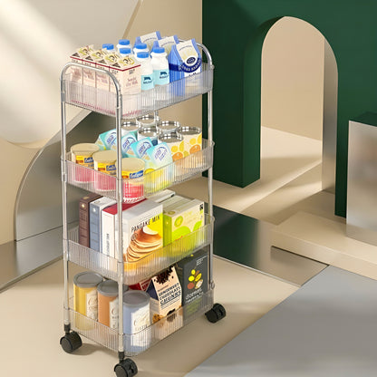 CrystalCart™ – Carrinho Organizador Premium Transparente
