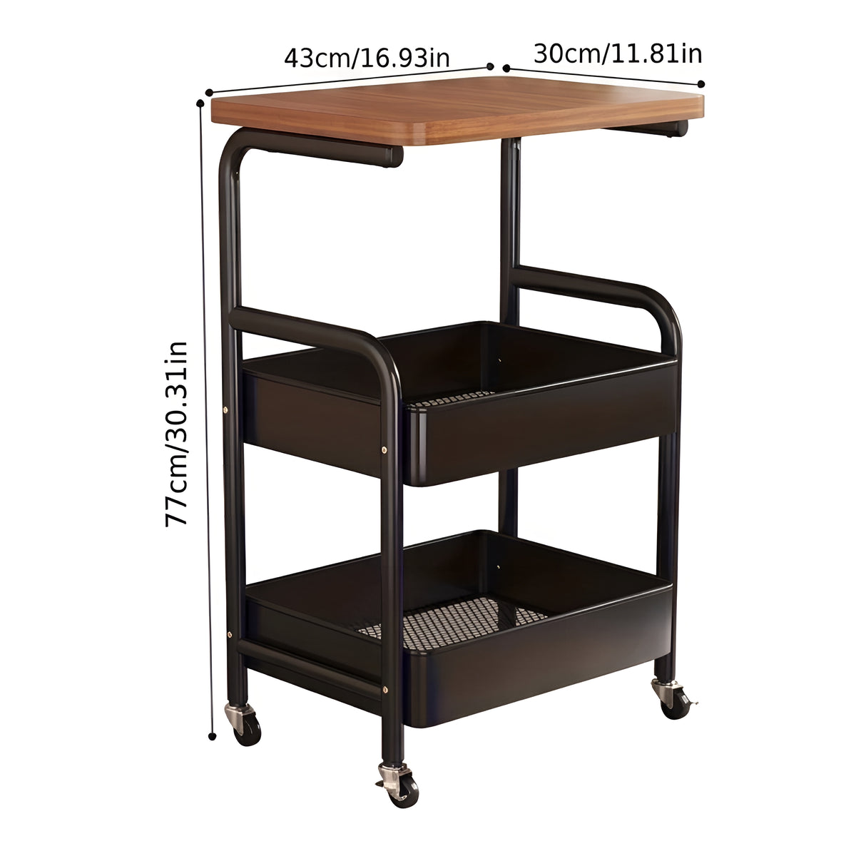 RollRack Pro™ – Carrinho Organizador Reforçado em Aço Carbono