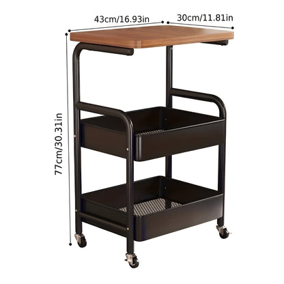 RollRack Pro™ – Carrinho Organizador Reforçado em Aço Carbono