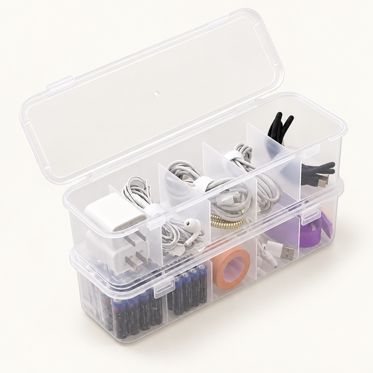 CableVault™ – Organizador Premium para Cabos e Acessórios
