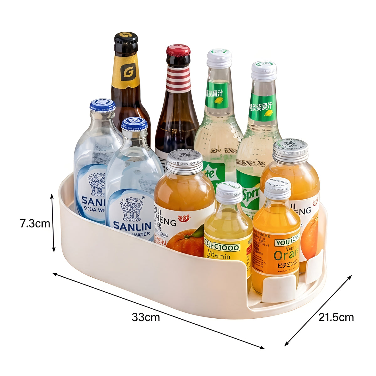 FridgeTray™ – Bandeja Organizadora Giratória