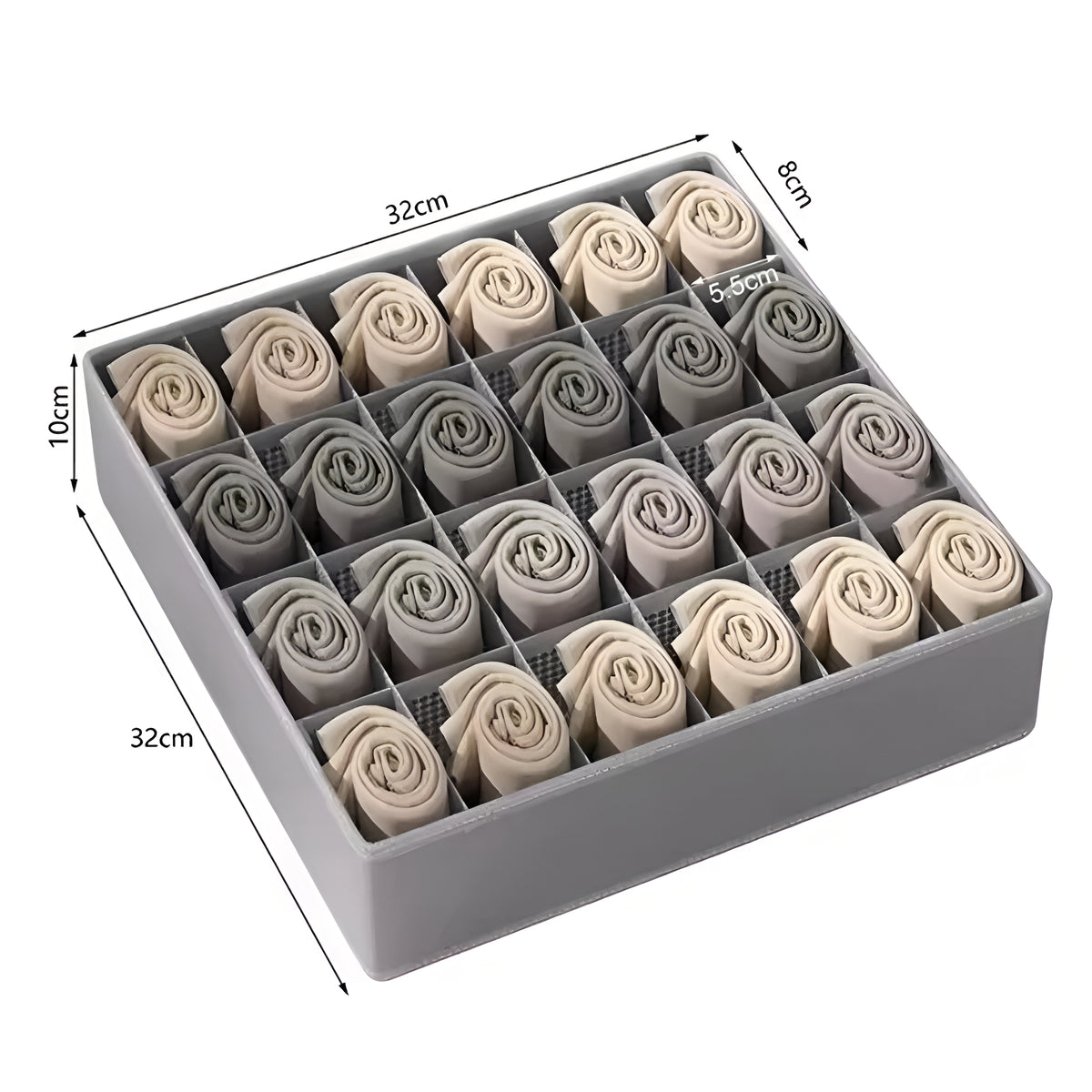 DrawerGrid™ Bra & Underwear – Colmeia Organizadora Premium para Gavetas