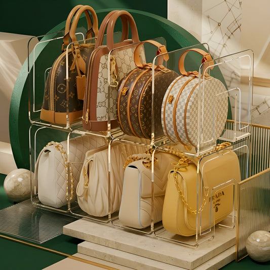 BagVault™ – Organizador Premium Acrílico para Bolsas
