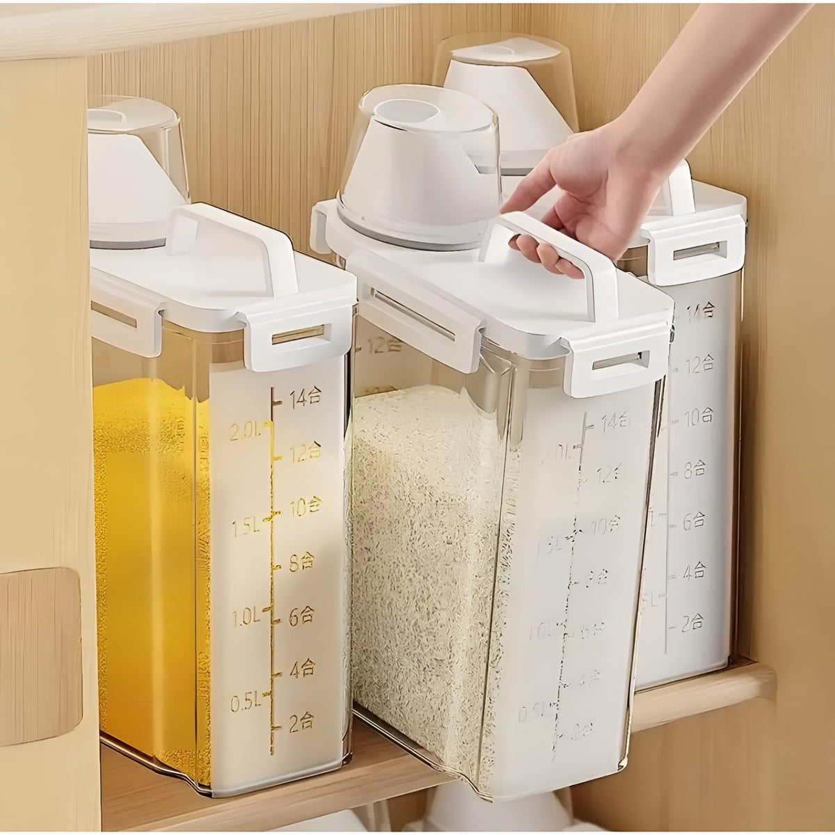 GrainVault™ – Pote Hermético Premium 2,5L para Mantimentos