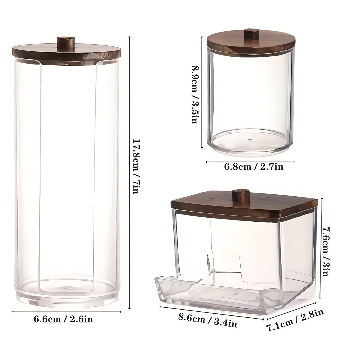 CottonJar™ – Potes Organizadores Premium para Banheiro