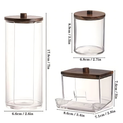 CottonJar™ – Potes Organizadores Premium para Banheiro