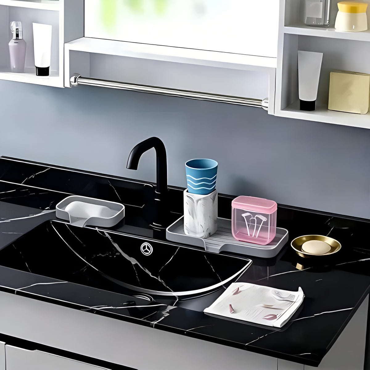 SinkGuard™ – Tapete Premium para Torneira e Pia