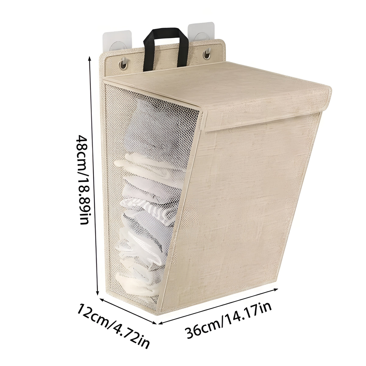 WallHamper™ – Cesto Dobrável de Parede para Roupas