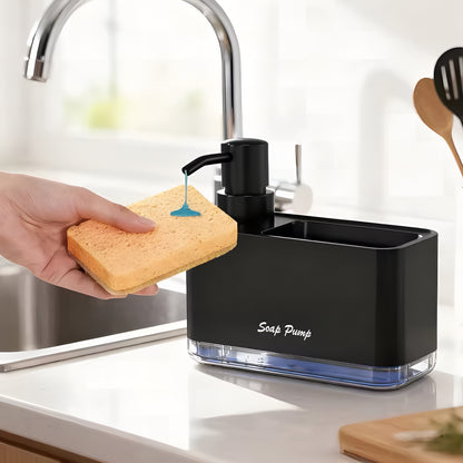 SoapDock™ – Dispenser Premium de Detergente com Porta Esponja