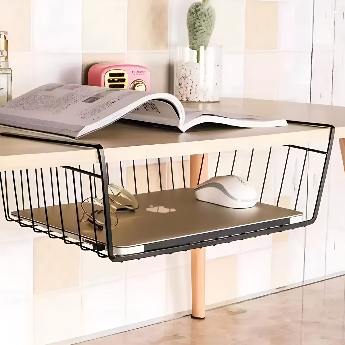 ShelfBasket™ – Cesto Suspenso Premium para Armários