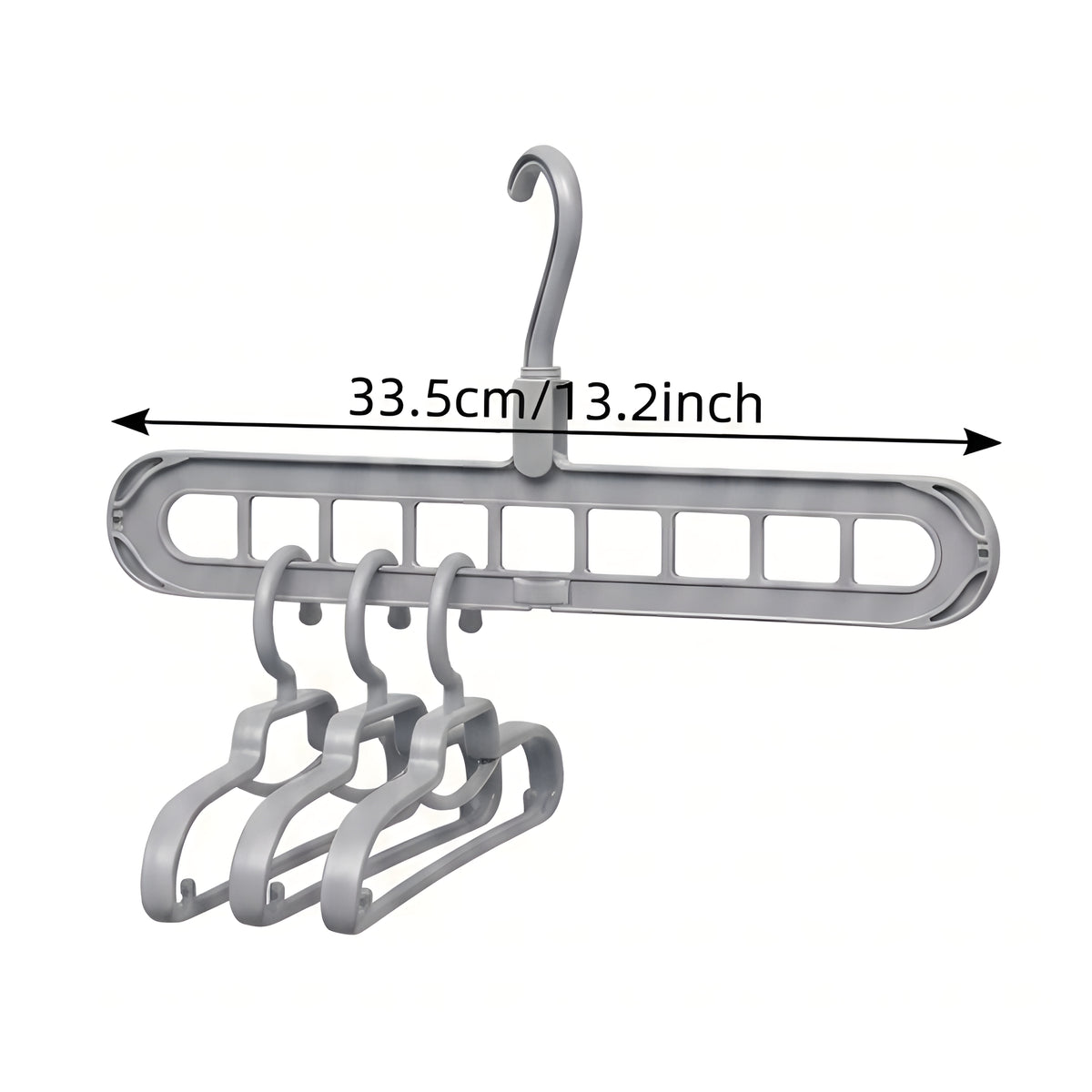 SpaceHanger™ 9-Hole – Cabide Premium Multifuncional Economizador de Espaço