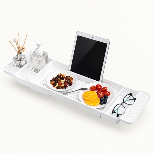 BathTray™ – Bandeja Premium Extensível para Banheira