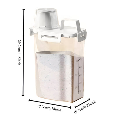 GrainVault™ – Pote Hermético Premium 2,5L para Mantimentos