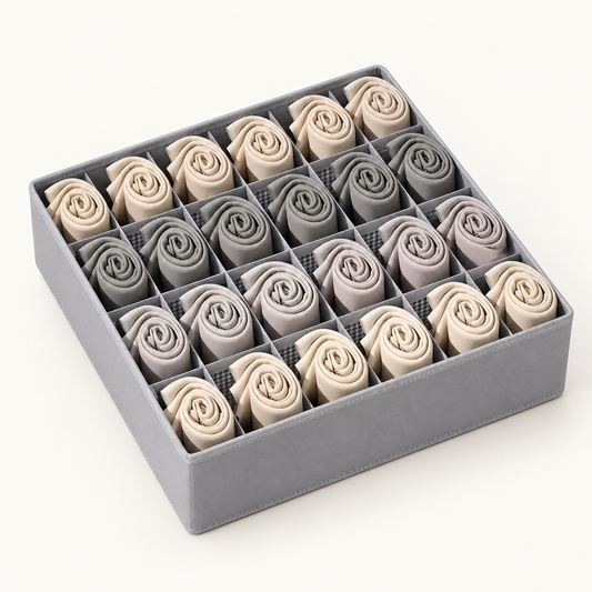 DrawerGrid™ Bra & Underwear – Colmeia Organizadora Premium para Gavetas