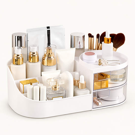 BeautyVault™ – Organizador Premium de Cosméticos com Gaveta