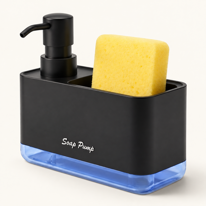 SoapDock™ – Dispenser Premium de Detergente com Porta Esponja