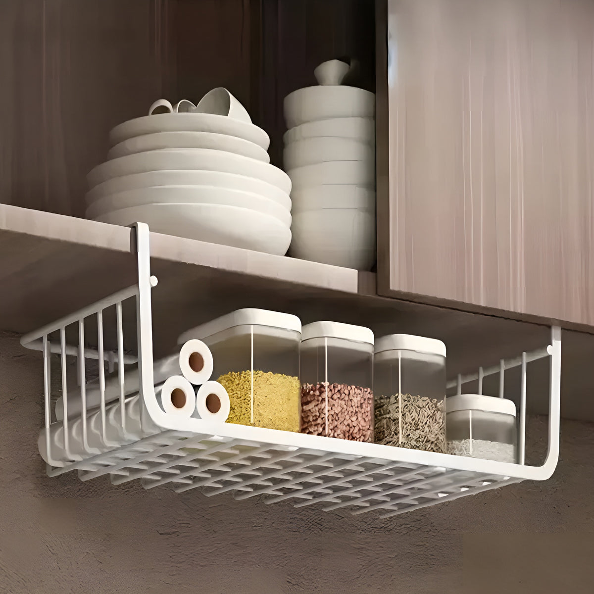 ShelfDock™ – Cesto Suspenso Premium para Armários