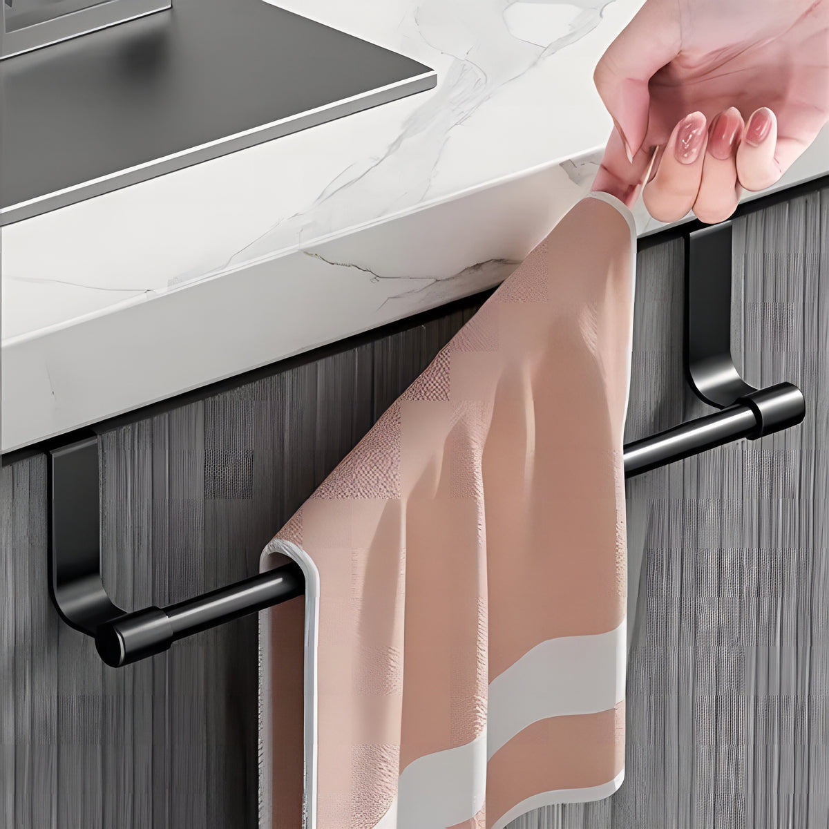 TowelDock™ – Suporte Premium para Panos e Toalhas
